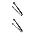 thumbnail image 1 of Shengyu Sugar Tong Portable Reusable Washable Solid Color Ice-cube Picker Indoor Kitchen Restaurant Food Serving Tool Clip Black 2Set, 1 of 6