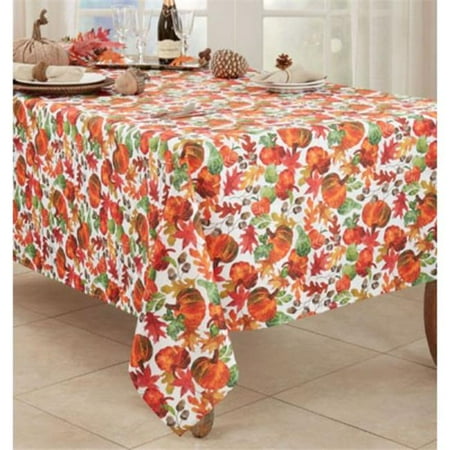 

Saro Lifestyle 3321.M6584B 65 x 84 in. Pumpkin Foliage Tablecloth Multi Color