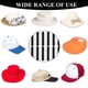 thumbnail image 3 of 100 Piezas Desechables Cap Liner Absorbe la Humedad Banda para el Sudor Visera Sombrero Adhesivo Absorbe el Sudor Tiras Cinta, Negro, 3 of 4