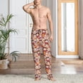 thumbnail image 2 of Logiee Maneki-Neko Cats Print Pajama Pants for Men,Men’s Pajama Bottoms,Mens PJ Pants with Pockets & Button Fly-Small, 2 of 6