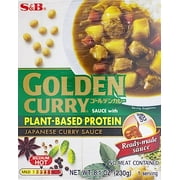 S&B Golden Curry Plant-Based Protein, Medium Hot, 8.1 oz