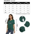 thumbnail image 6 of MURMUREY Women's V Neck Tops Summer Short Ruffled Sleeve Drawstring Casual T-Shirts Blouses, 6 of 6