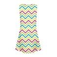 thumbnail image 6 of Flower Girl Dress Easter Print Sleeveless Dress Floral Party Church Celebration Casual Play Festive A Line Summer Multicolour Dress Size 13-14 Y, 6 of 6