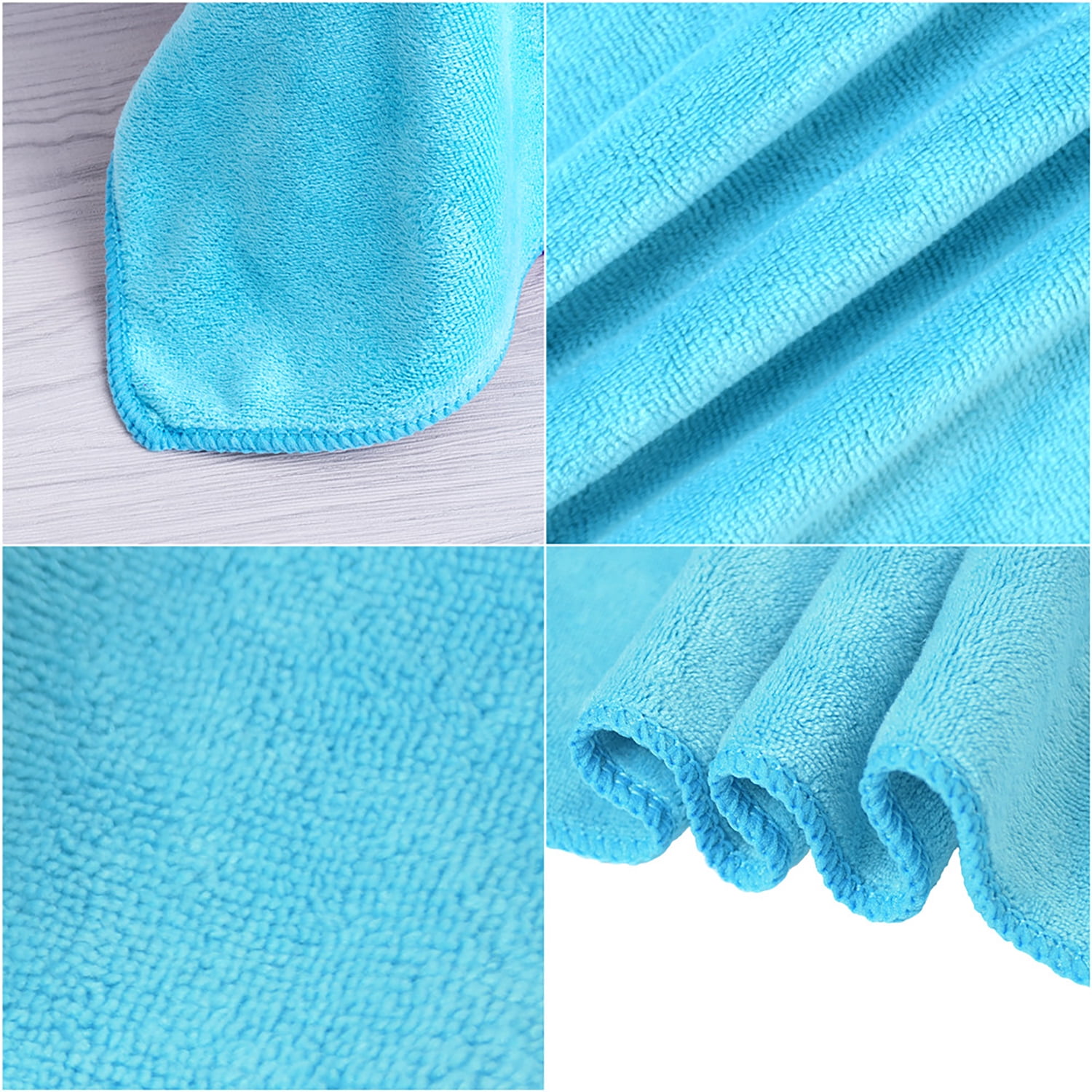 2-Pieces Bath Towel Set For Bathroom,Ultra Absorbent Solid Aquamarine 30"x60"