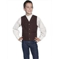 thumbnail image 1 of Scully RW041K-WAL-M Kids Rangewear Frontier Vest, Walnut, Medium, 1 of 1