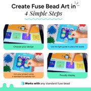 Flycatcher Smart Pixelator 2.0 – LED Pattern Guide for Fuse Bead Crafts, 2D & 3D Designs, Free App-Connected STEAM Toy, Ages 7+