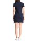 thumbnail image 3 of INSPIRE CHIC Women's Casual Point Collar Short Sleeve Polo Dress Navy Blue L, 3 of 6