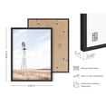 thumbnail image 3 of HAUS AND HUES Farmhouse Framed Wall Decor - Windmill Wall Decor Farmhouse, Western Wall Decor, Ranch Posters, Scenic Landscape Art, Small Windmill Decor Farmhouse Art Prints, (12x16, Black Framed), 3 of 6