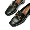 thumbnail image 5 of DREAM PAIRS Loafers with Heels for Women Leather Chunky Loafer Shoes Penny Casual, 5 of 5