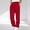 Red, variant on COSFO Baggy Sweatpants for Men Straight Leg Red Open Bottom with Zipper Pockets Athletic Pants Drawstring Elastic Waist Running Sport Loose Fit Trousers Mens Sweatpants