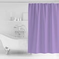 thumbnail image 2 of Minimalist Solid Color Shower Curtain, 48" x 72", Pure Lavender Purple Simple Waterproof Bathroom Curtain Washable Shower Curtain Set with 12 Hooks, 2 of 6
