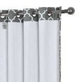 thumbnail image 3 of Luxury Black & Gray Meridian Thermal Grommet Room-Darkening Curtains (Set of 2 Panels), 3 of 3