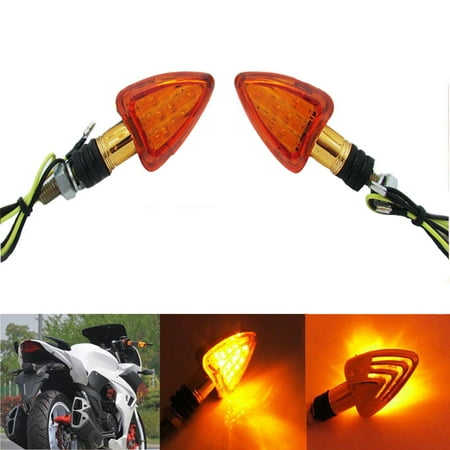 Clear Blinkers - Ediors 2PCS Amber 13 Clear Led Turn Signal Blinker Lights Indicator Sports Motorcycle Accessories
