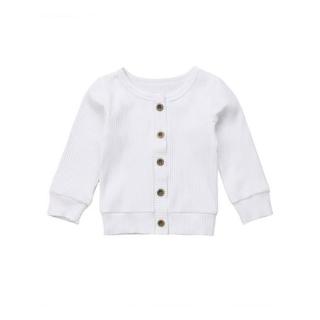 

GuliriFei Toddler Baby Boy Girl Knitted Sweater Cardigan Coat Long Sleeve Top Outwear