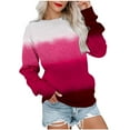 thumbnail image 2 of Meichang Chandail en Molleton pour Femmes Col Rond Manches Longues Pull Décontracté Tendance Sans Capuche Coupe Ample Automne, 2 of 5