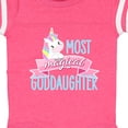 thumbnail image 4 of Inktastic Most Magical Goddaughter- Cute Unicorn Girls Baby Bodysuit, 4 of 5