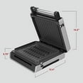 thumbnail image 3 of George Foreman - Gril de Contact Sans Fumée en Acier Inoxydable, 3 of 10