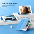 thumbnail image 3 of DTTOCASE Case for iPad Mini 4 5 3 2 1,Clear Slim 7.9 inch Cover- Azure, 3 of 6