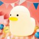 thumbnail image 1 of LED Duck Night Light for Kids, USB Rechargeable Silicone Night Lamp, Cute Animal Bedside Lamp with, 1 of 4
