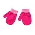 thumbnail image 1 of Manoplas para niños Minnieouse calentador de manos exteriores guantes color sólido Rosa roja, 1 of 6