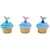 Mermaid Tail Cupcake Picks - 24 pc