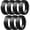 Pack C: 7 Black Rings, variant on ThunderFit Silicone Men’s Wedding Rings, 10mm Wide 2.5mm Thick Rubber Wedding Bands