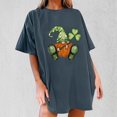 thumbnail image 2 of QIPOPIQ T-Shirts à Manches Courtes pour Femmes Col Rond T-Shirts de la Saint-Patrick T-Shirts Vert Trèfle Tunique T-Shirt St Patricks T-Shirts Surdimensionnés T-Shirts de Vacances T-Shirts Graphiques Offres, 2 of 5