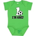 thumbnail image 3 of Inktastic First Birthday Soccer 1 Year Old Boys or Girls Baby Bodysuit, 3 of 5