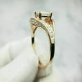 thumbnail image 2 of 2Ct Round Cut Lab Created Diamond Women's Engagement Wedding Ring In 14K Rose Gold Plated Silver, 2 of 3