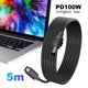 thumbnail image 1 of Convertidor Adaptador Línea Cable Alimentación para Starlink Mini Gen 3 100W USB C A DC, 1 of 9
