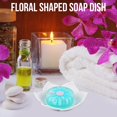 thumbnail image 7 of Silicone Soap Dishes with Draining - Lotus Shaped Bathroom Bar Soap Holder for Shower - Soap Tray for Kitchen Sink - Floral Shape Soap Saver for Counter Bathtub(1/4 Pack), 7 of 7