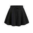 thumbnail image 4 of Mgmyaa Uniform Skirts for Girls Summer Bow Knot Loose Solid Sports Short Skirt Elastic Waist Casual Mini Skirt for Kids 3-13 Years, 4 of 9
