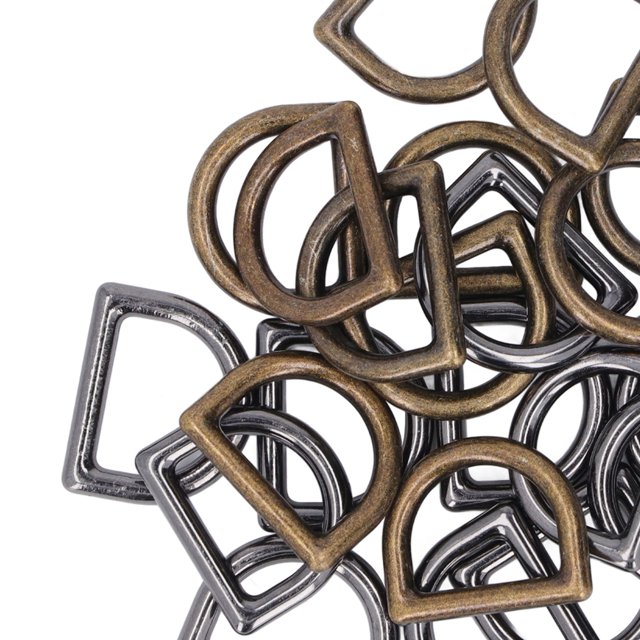 Ganchos en forma de D, 120 piezas Anillos en forma de D de metal Anillos en forma de D de metal Hebillas en forma de D Eficiencia óptima