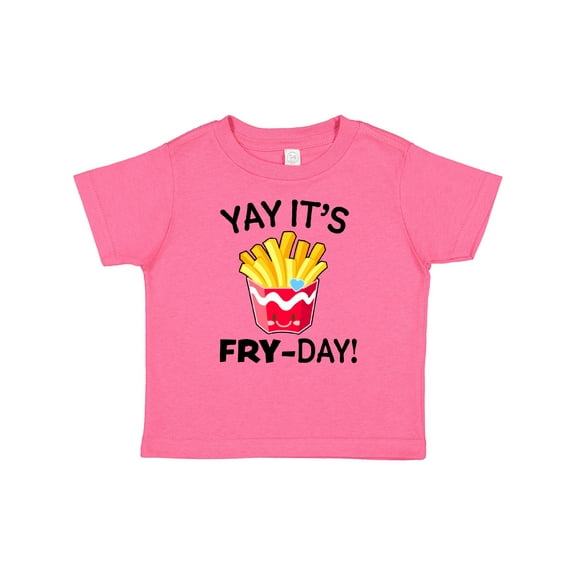 Inktastic Yay Its Fry Day with Cute French Fries Boys or Girls Baby T-Shirt