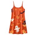 thumbnail image 5 of LIIPEE Girls Halloween Graphic Nightgown Spaghetti Strap Sleep Dress Kids Cozy Sleepwear 5-14 Years, 5 of 5