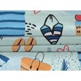 thumbnail image 5 of oneOone Velvet Sky Blue Fabric Summer Beach Sewing Fabric By The Yard Printed Diy Clothing Sewing Supplies 58 Inch Wide, 5 of 7