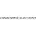 thumbnail image 4 of 14k White Gold 3.5mm Semi-Solid Figaro Chain (Weight: 4.33 Grams, Length: 24 Inches), 4 of 4