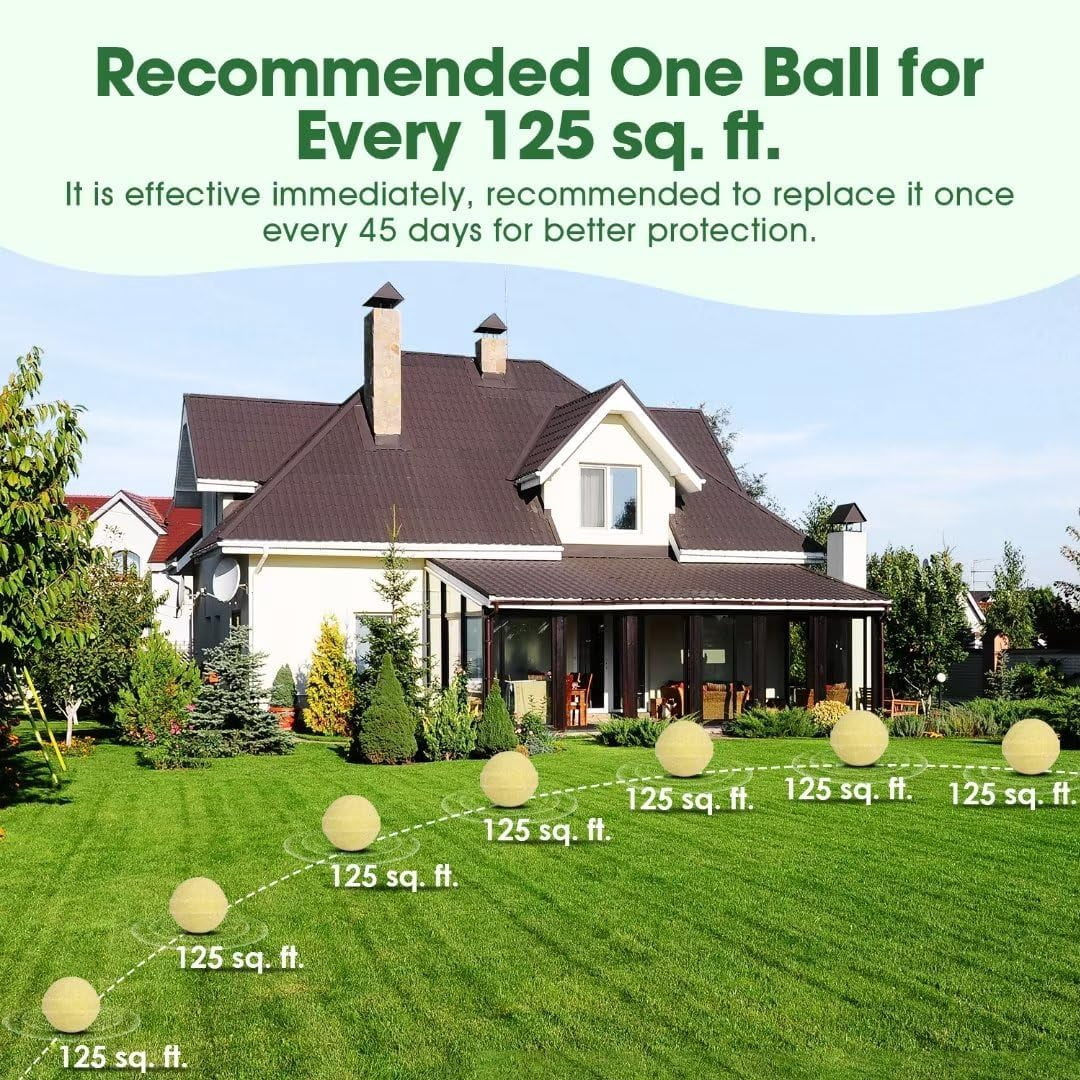 Snake Away Repellent for Outdoors 10 Pack Snake Repellent for Yard Powerful Plant-Based Ingredients Snake Repellent Balls Pet & Kid Friendly