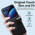 thumbnail image 5 of for Motorola Razr Plus 2023 Case with Hand Strap, Premium PU Leather Moto Razr+ Case for Women Girls, Shockproof Protective Slim Case for Motorola Razr Plus 2023, Black, 5 of 13