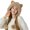 Khaki, variant on Hats category Womens and Thick Knit Hat Cute Cat Ears Three Hair Fashion Wool Hat Warm Hat