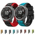 thumbnail image 3 of For Garmin Instinct 2 22mm Silicone Sports Two-color Watch Band, 3 of 4