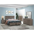 thumbnail image 6 of Bed Frame Geary Barrel Oak Eastern King Storage Panel Bed,Platform Bed Frame, 6 of 8