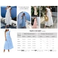 thumbnail image 5 of PRETTYGARDEN Womens Boho Maxi Dresses Summer Floral Lace Eyelet V Neck Spring Wedding Guest Dress Beach Vacation Clothes, 5 of 7
