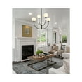 thumbnail image 2 of Living District Nyomi 36" 4-Light Metal/Glass Chandelier in Black/White, 2 of 8