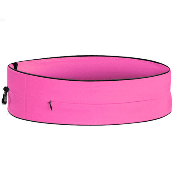 Invisible running outdoor sports pockets phone bag marathon running multifunctional fitness bag - rose red