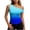 #0002-Blue, variant on Womens One Shoulder Tops Gingham Print Short Sleeve Blouses Casual Slim Fit Lightweight Soft Comfy Daily Wear Shirts Gift