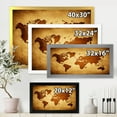 thumbnail image 4 of Designart 'Ancient World Map VI' Vintage Framed Art Print, 4 of 4
