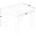 thumbnail image 3 of Costaelm Palms Modern Adirondack Square Outdoor Side Table, Navy Blue, 3 of 5