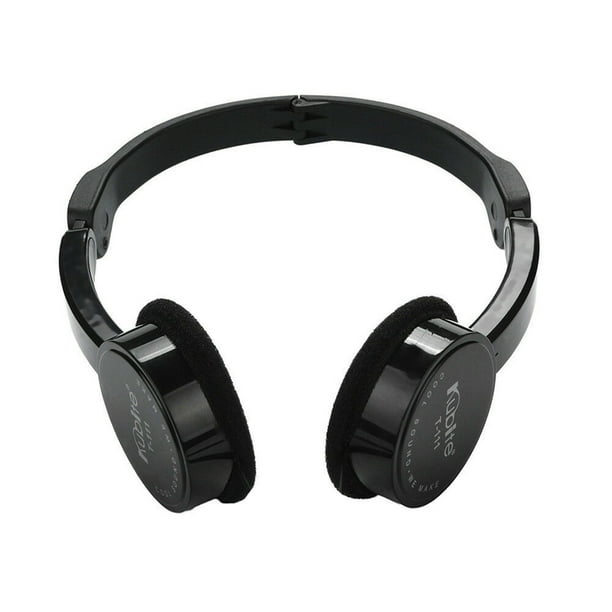 Matsuzay Auriculares inalámbricos plegables con Bluetooth, cascos estéreo de graves compatibles con regalo para niña y niño con micrófono, Cables de audio/vídeo negro 1.1 metros