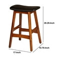 thumbnail image 5 of Wooden Counter Height Stool In Black And Brown, Set of 2- Saltoro Sherpi, 5 of 6